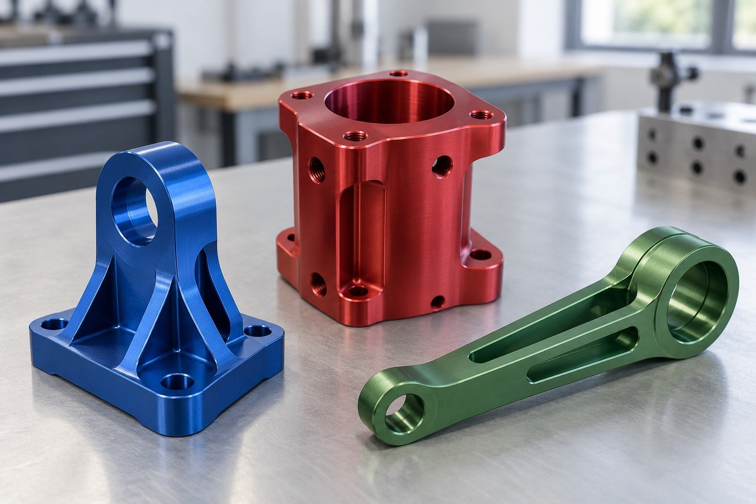 Finished Samples — illustrative anodizing planning concept