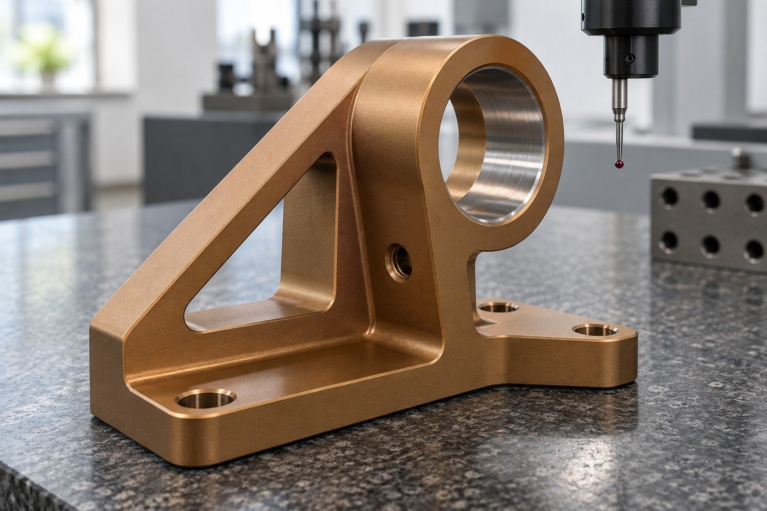 Brackets & Mounts — Acceptance — illustrative anodized aluminum component