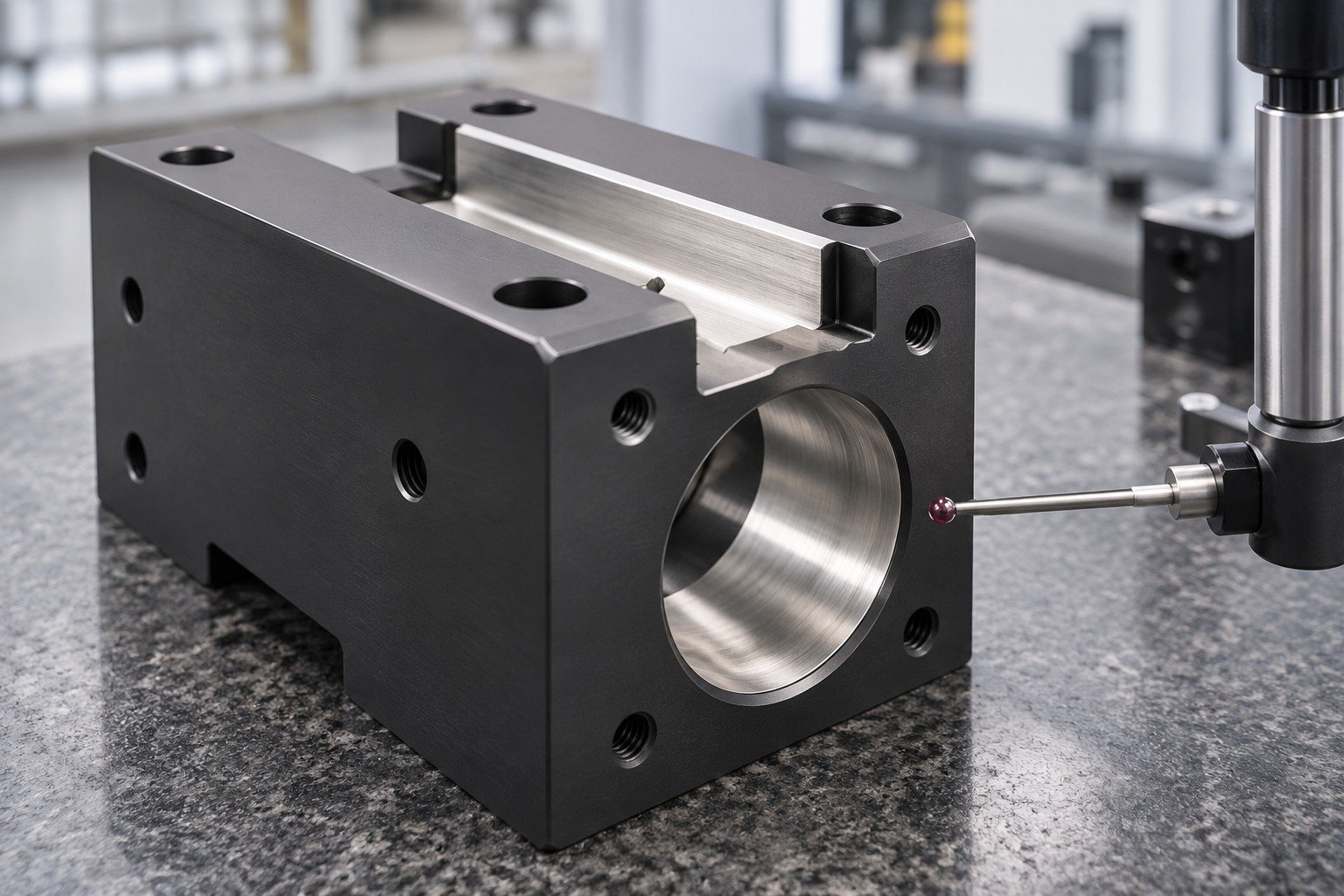Your Custom Part — Acceptance — illustrative anodized aluminum component