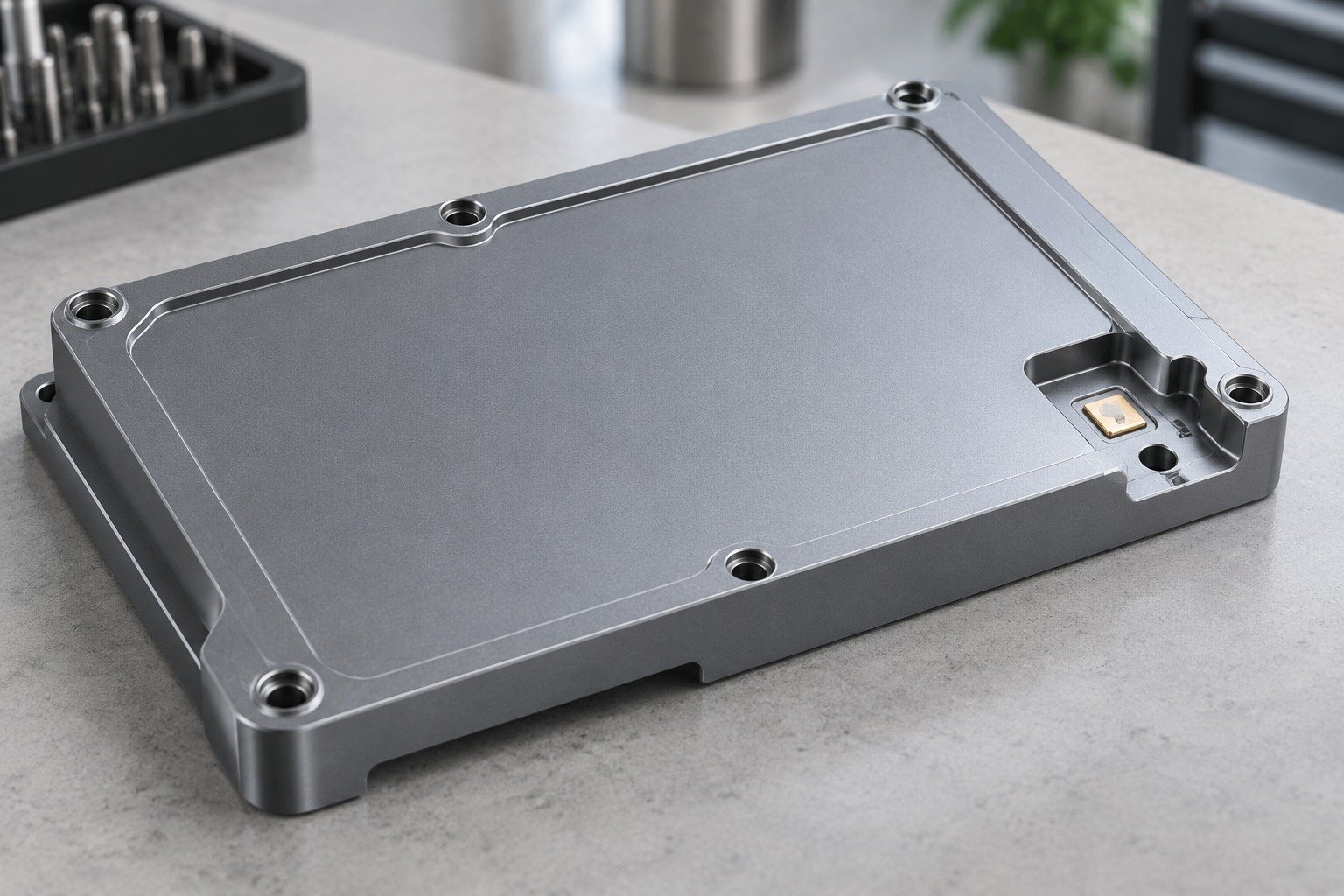 Masking & Contacts — illustrative anodized aluminum detail