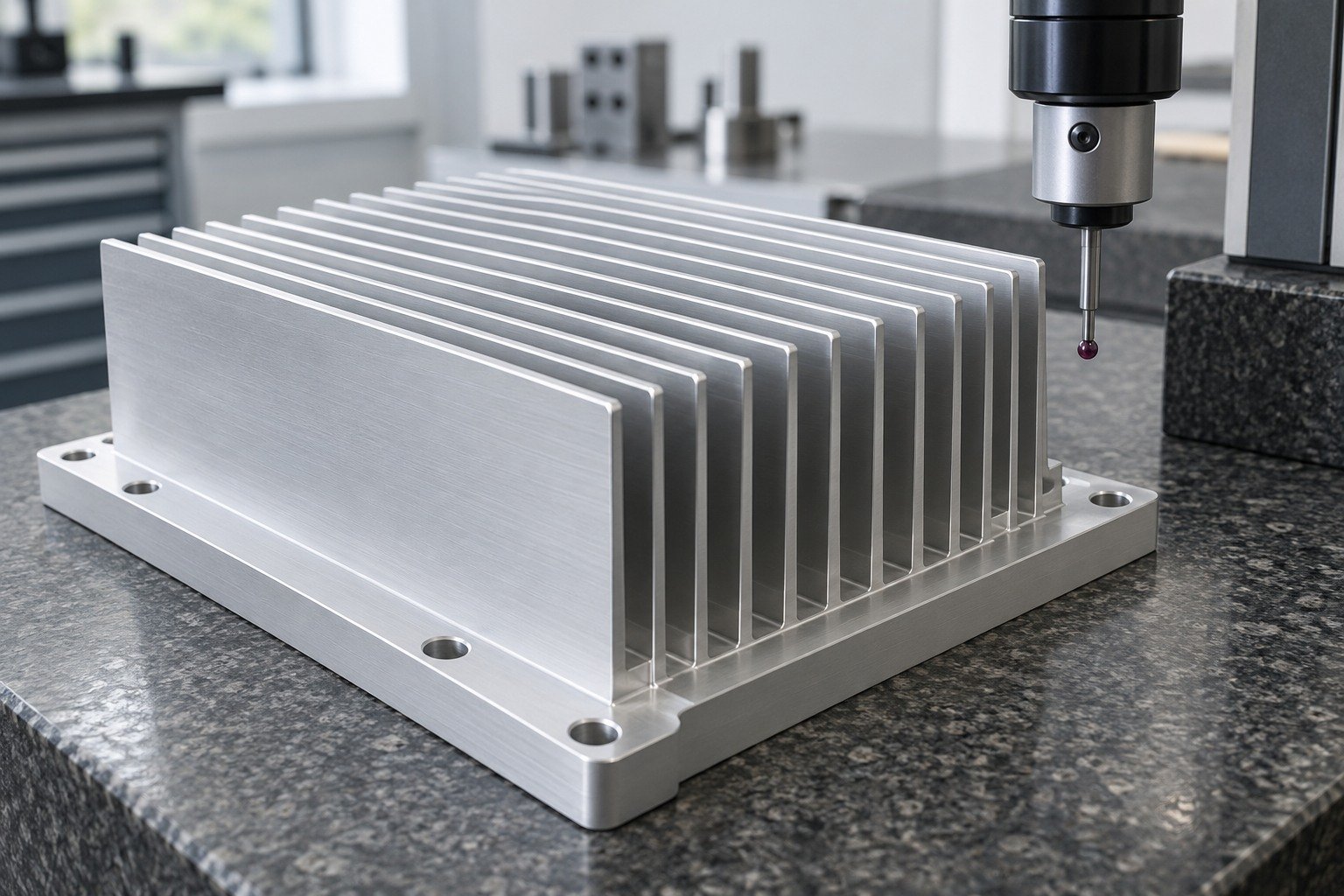 Heat Sinks & Housings — Acceptance — illustrative anodized aluminum component