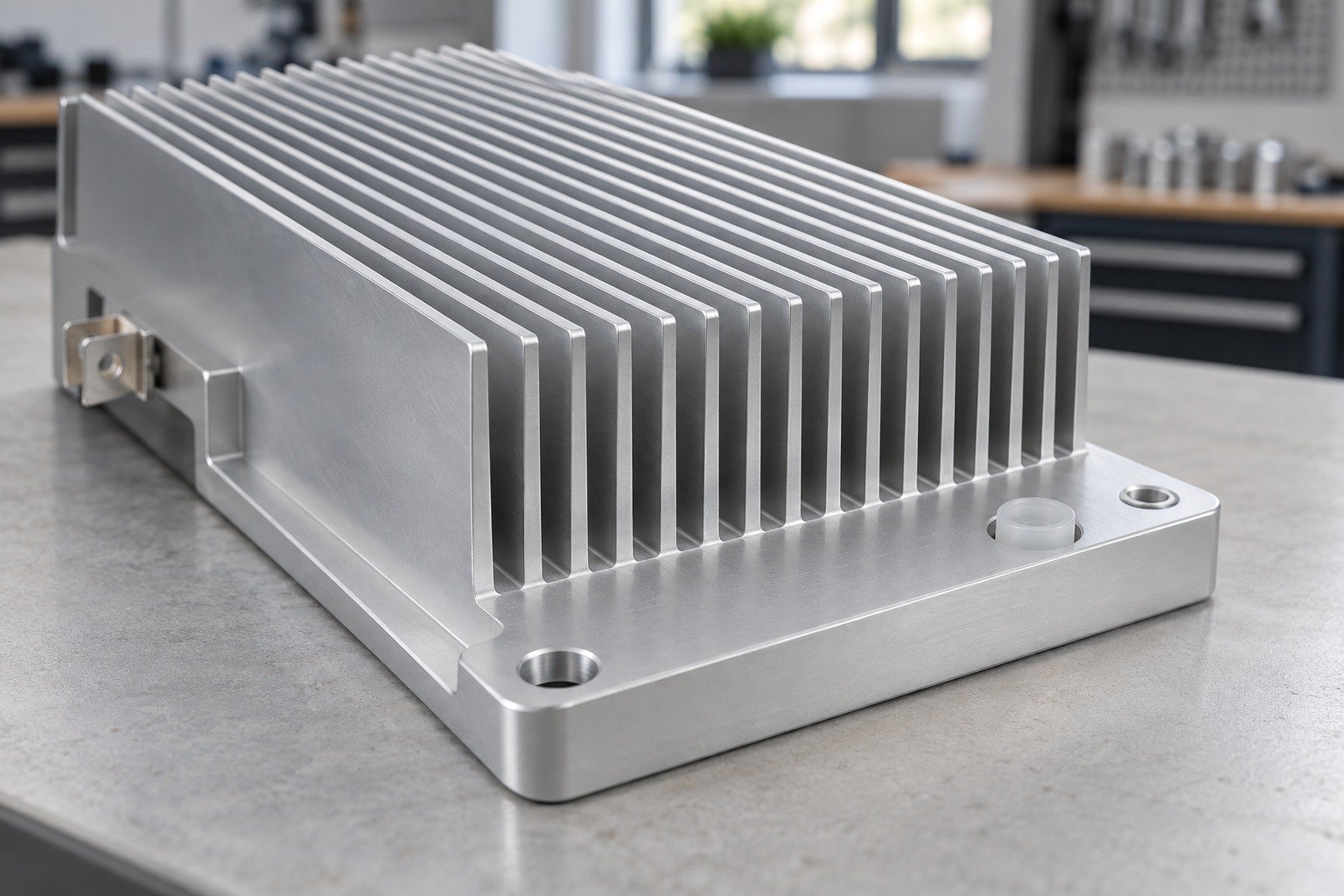 Heat Sinks & Housings — Masking Plan — illustrative anodized aluminum component