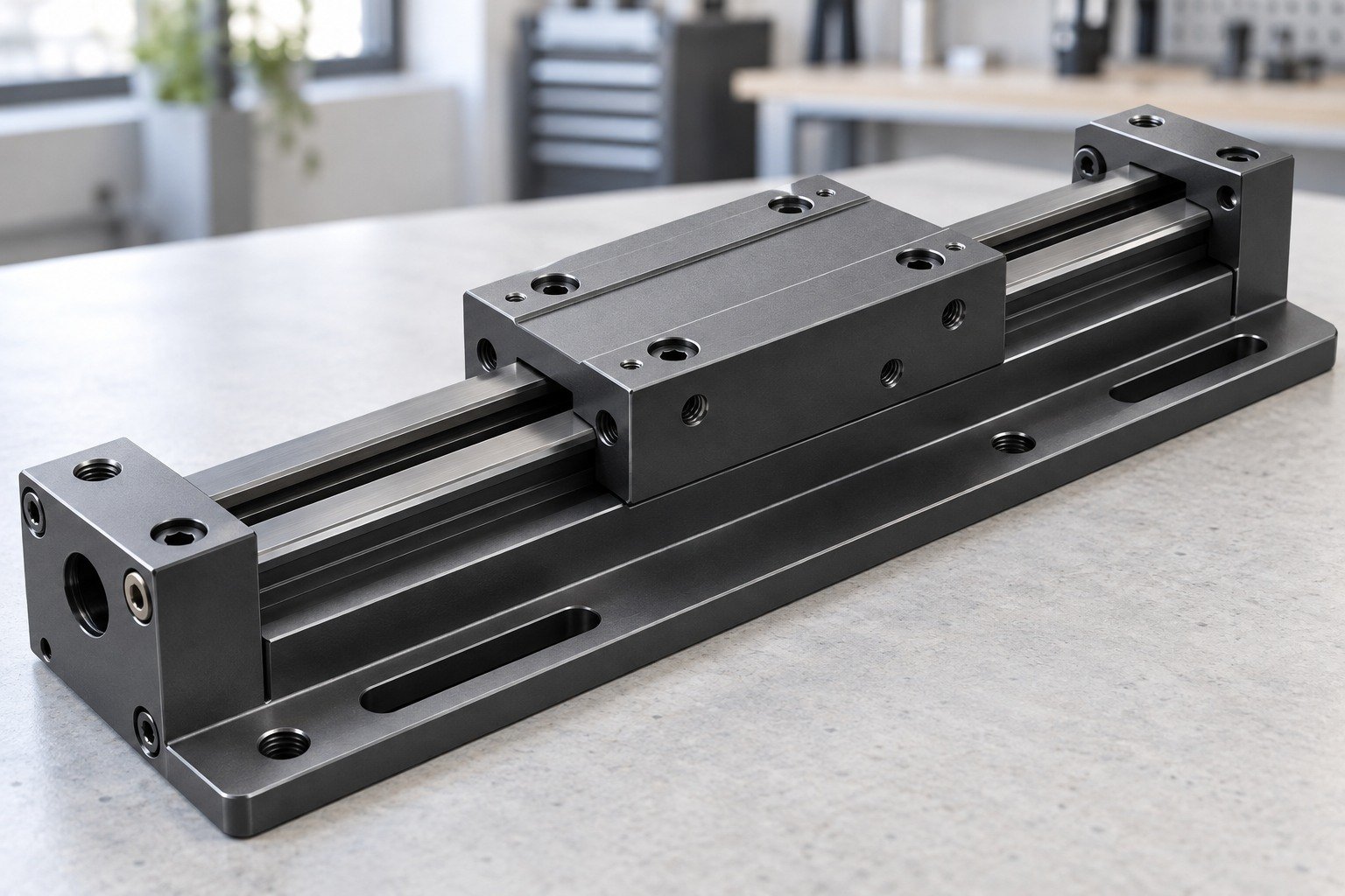 Equipment Interfaces — illustrative anodized component