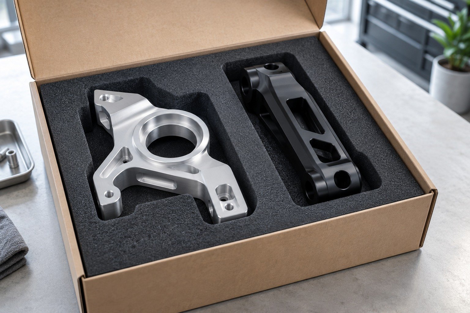 Inspect & Protect — illustrative aluminum finishing stage