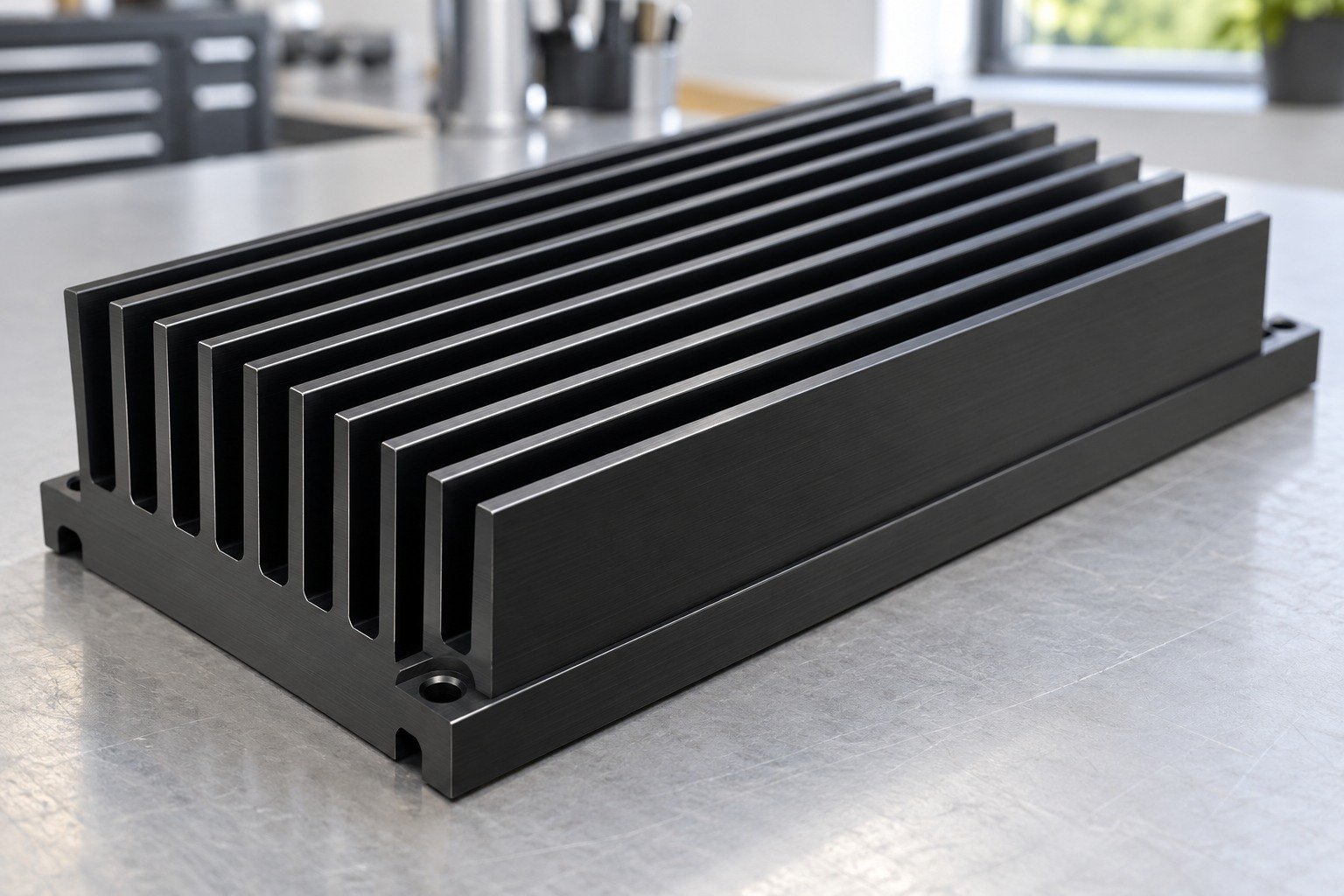 6063 Aluminum — illustrative aluminum finish concept