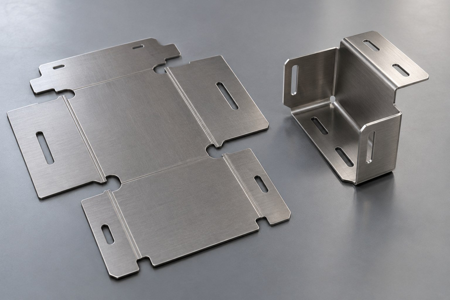 Flat Pattern — illustrative formed sheet metal detail