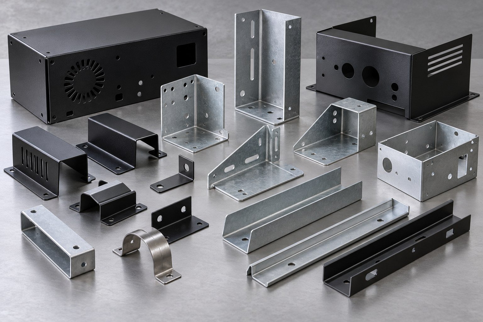 Illustrative formed sheet metal components