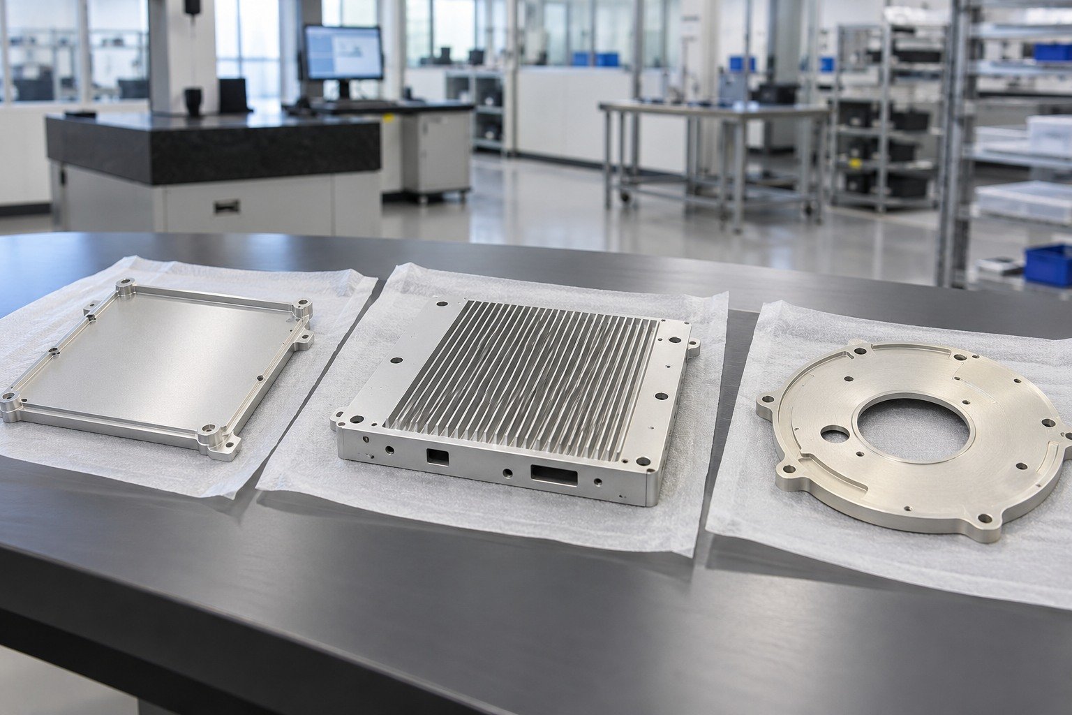 Appearance & Handling — illustrative aluminum chem-film component