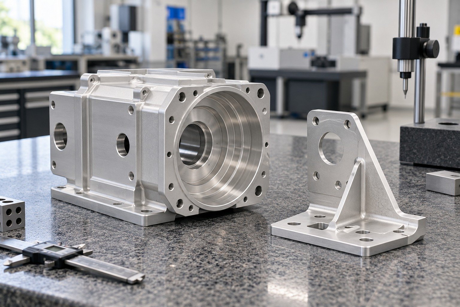 Final Dimensions — illustrative aluminum chem-film component