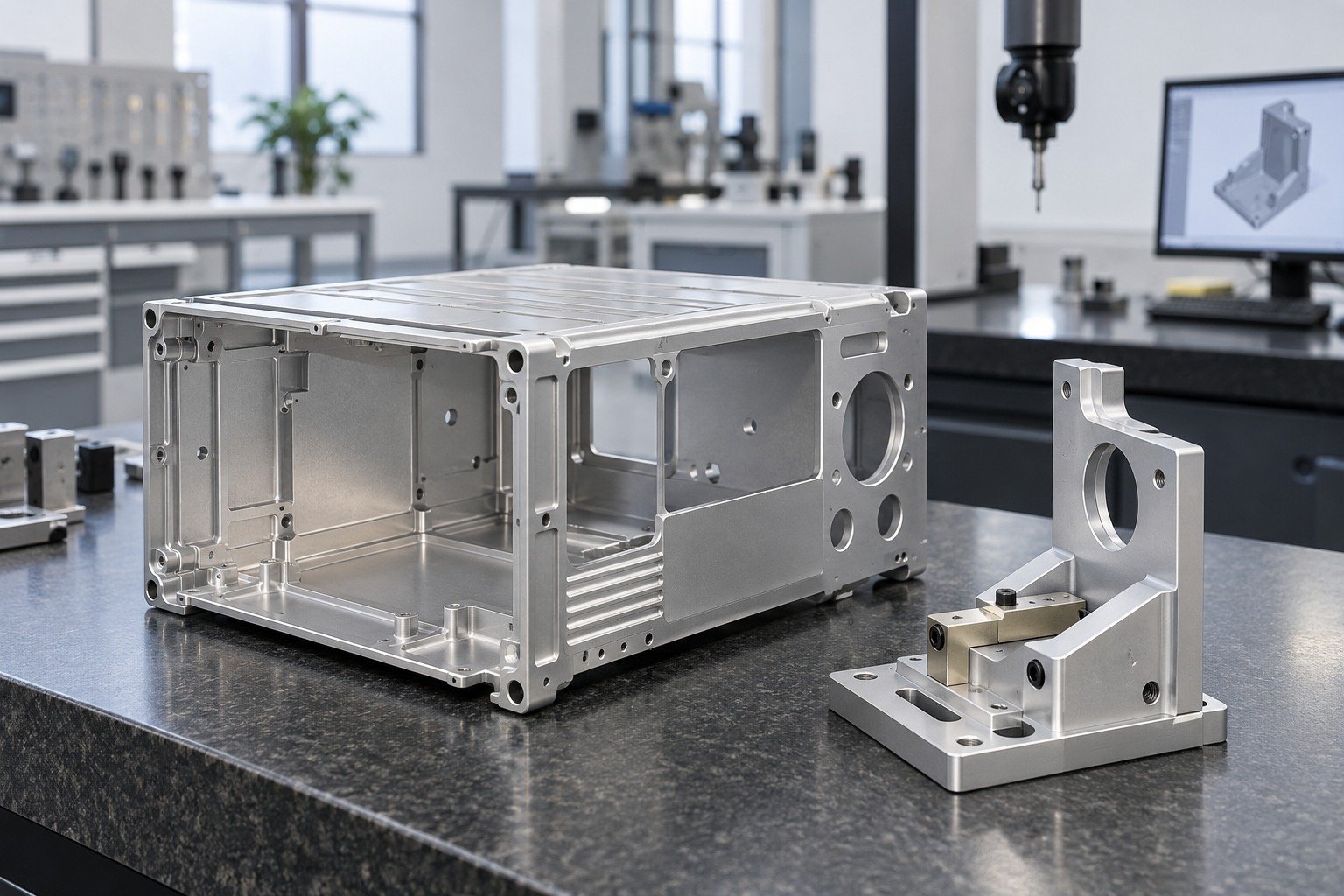 Instrument Interfaces — illustrative aluminum chem-film component
