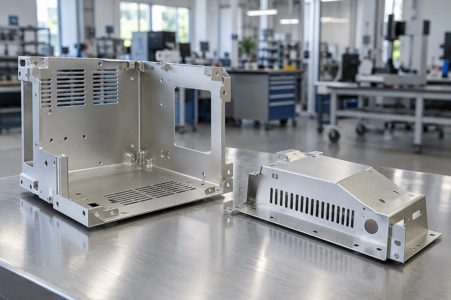 Equipment Panels — illustrative aluminum chem-film component