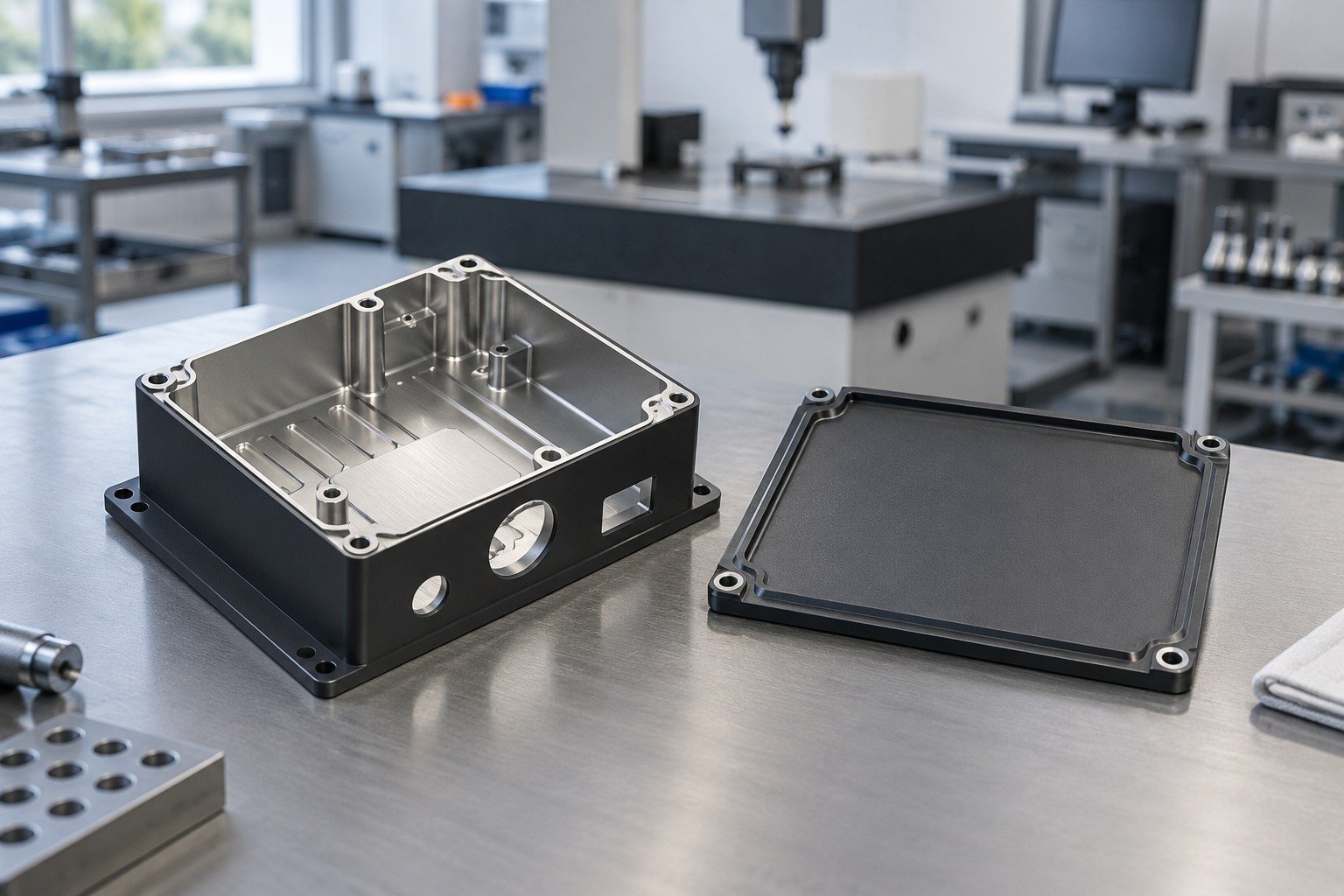 Complete the Finish Scope — illustrative aluminum chem-film component