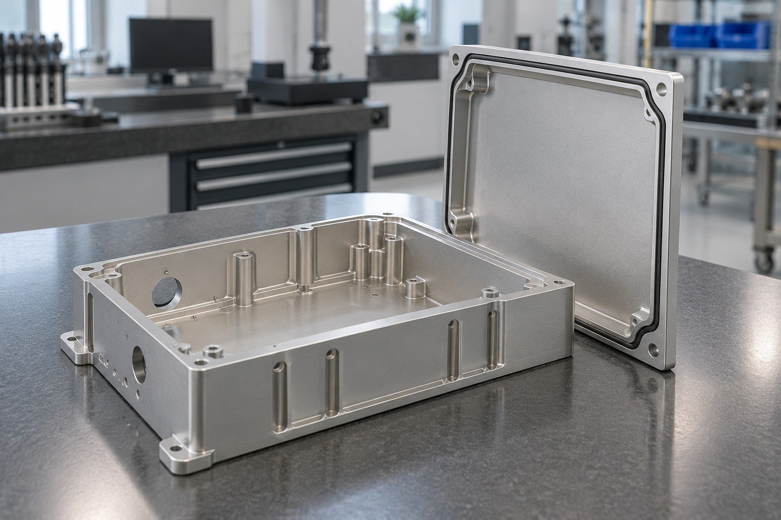 Electronics Enclosures — Acceptance — illustrative aluminum chem-film component
