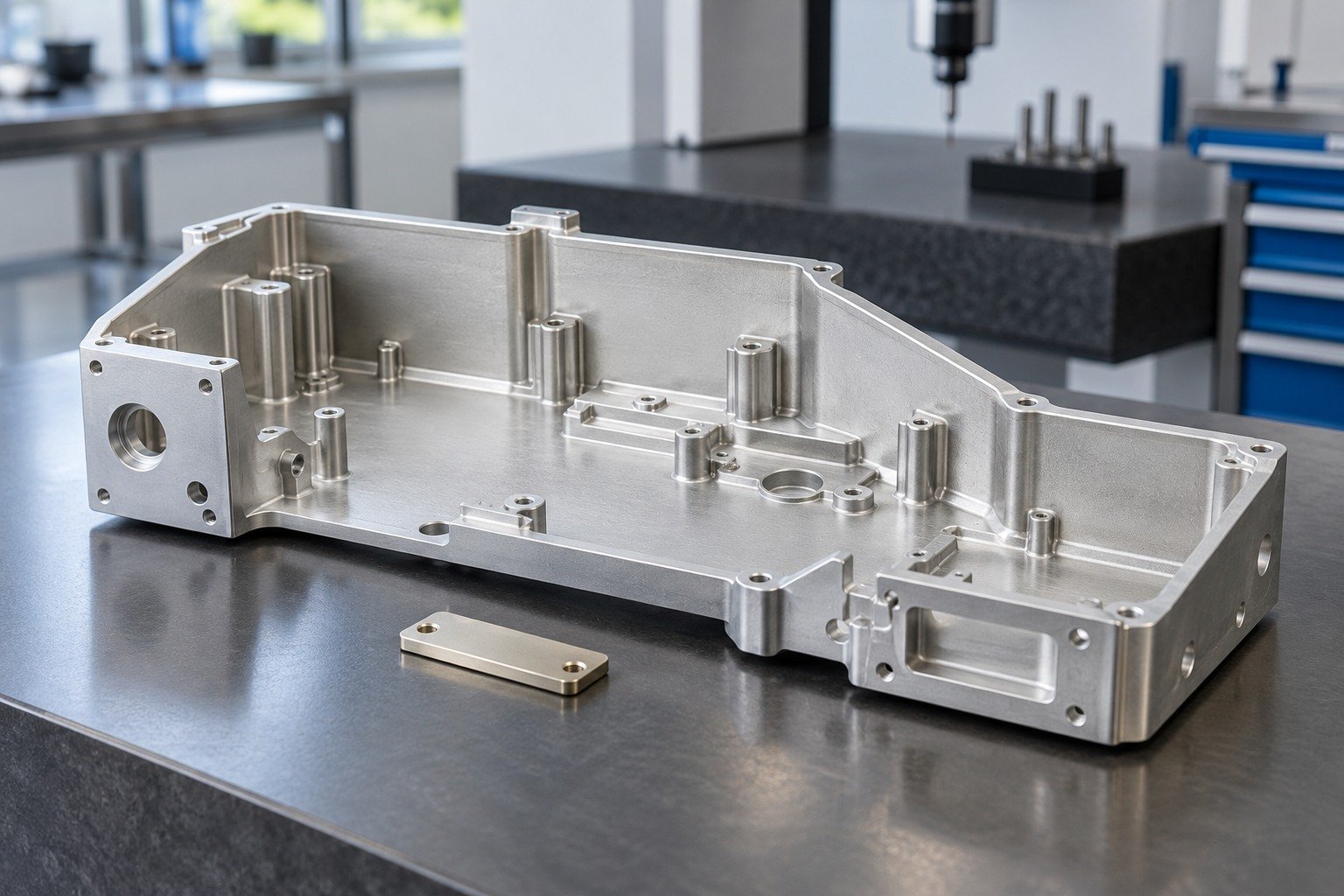 Electronics Enclosures — Chemistry & Callout — illustrative aluminum chem-film component