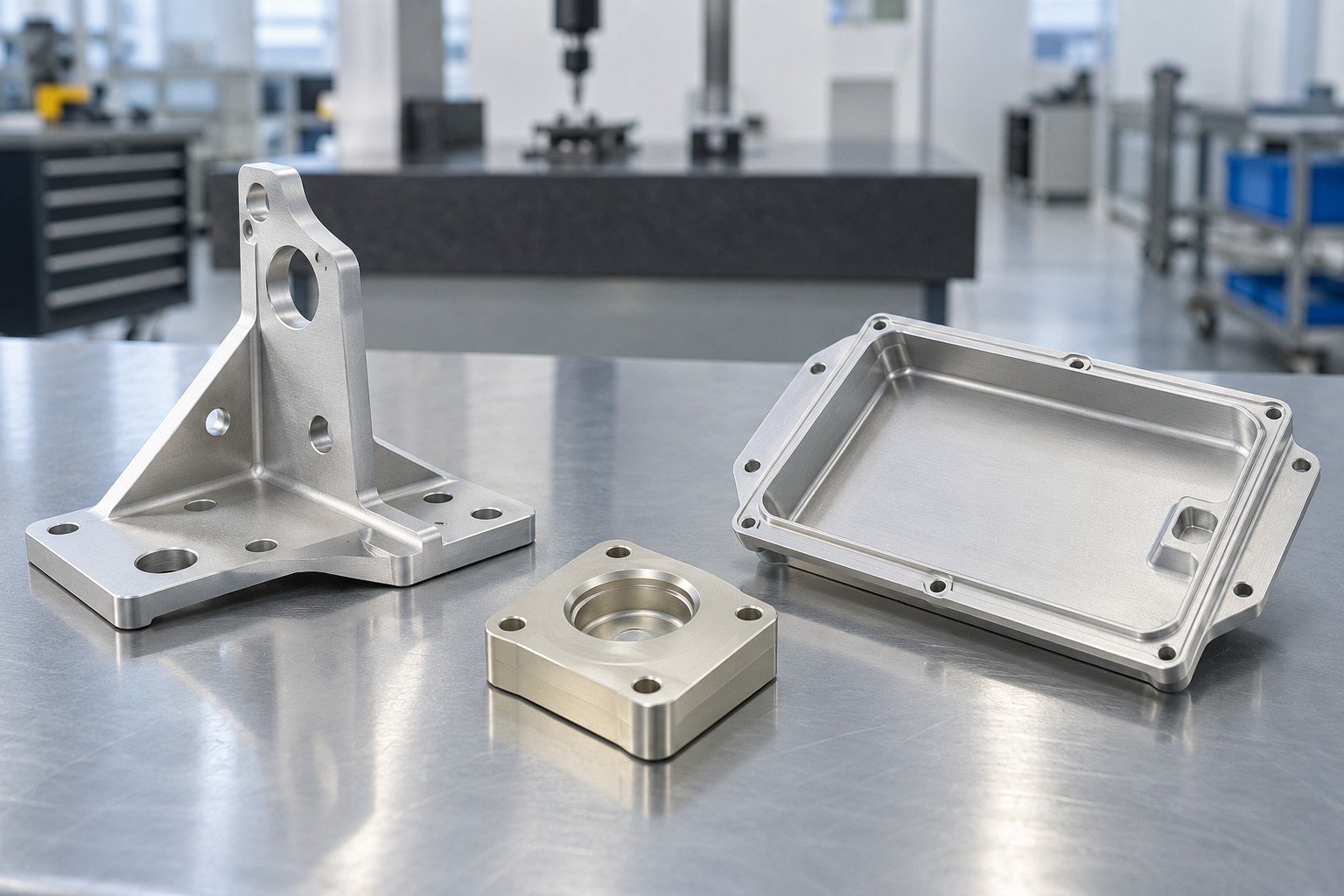 First Treated Samples — illustrative aluminum chem-film component