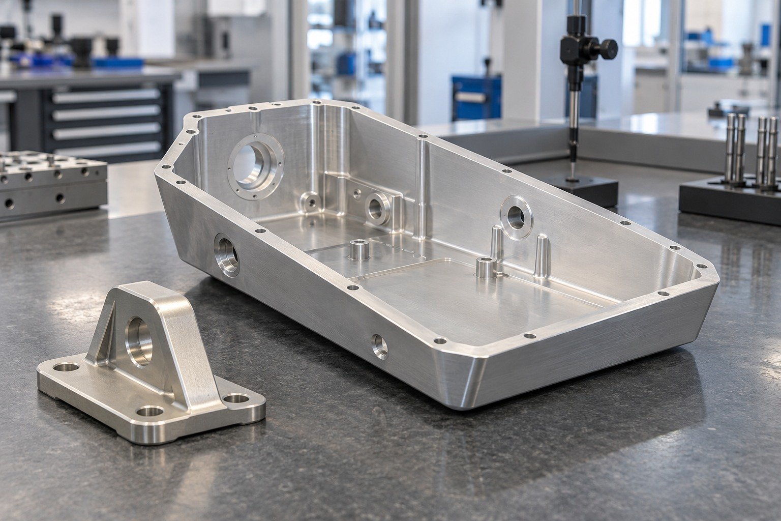 Fixtures & Covers — Chemistry & Callout — illustrative aluminum chem-film component