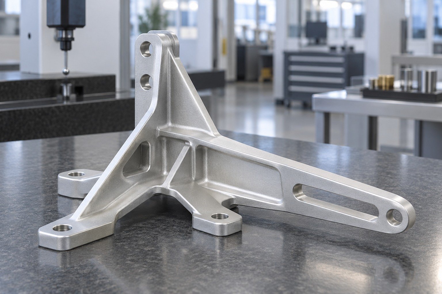 Brackets & Frames — Chemistry & Callout — illustrative aluminum chem-film component