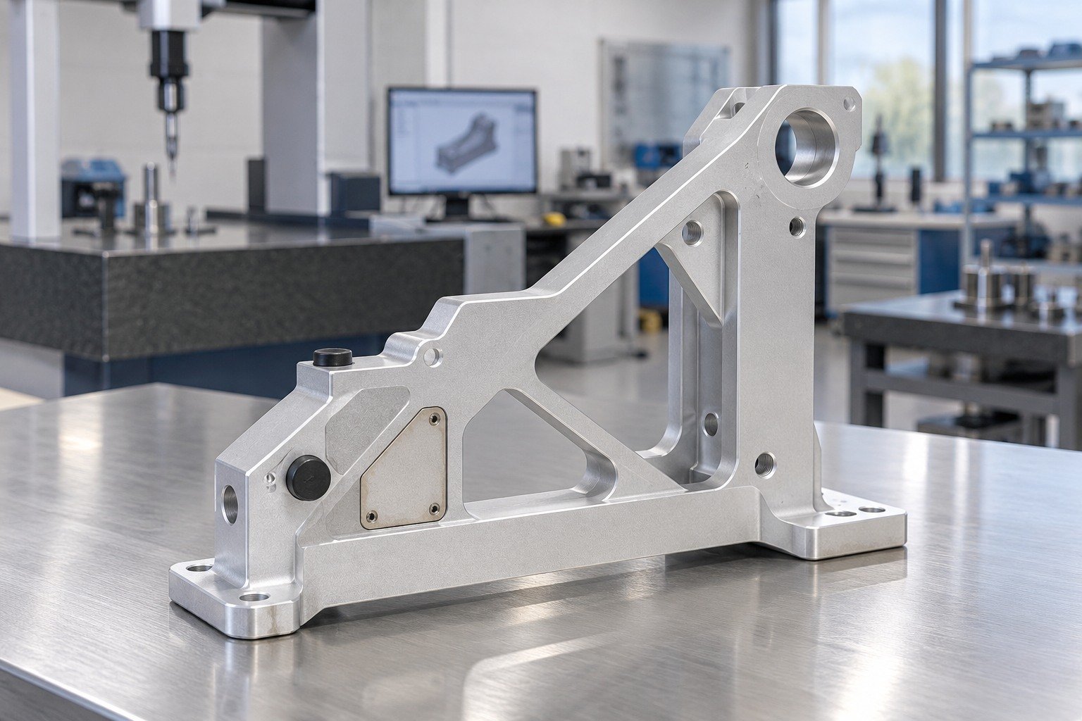 Brackets & Frames — Masks & Interfaces — illustrative aluminum chem-film component