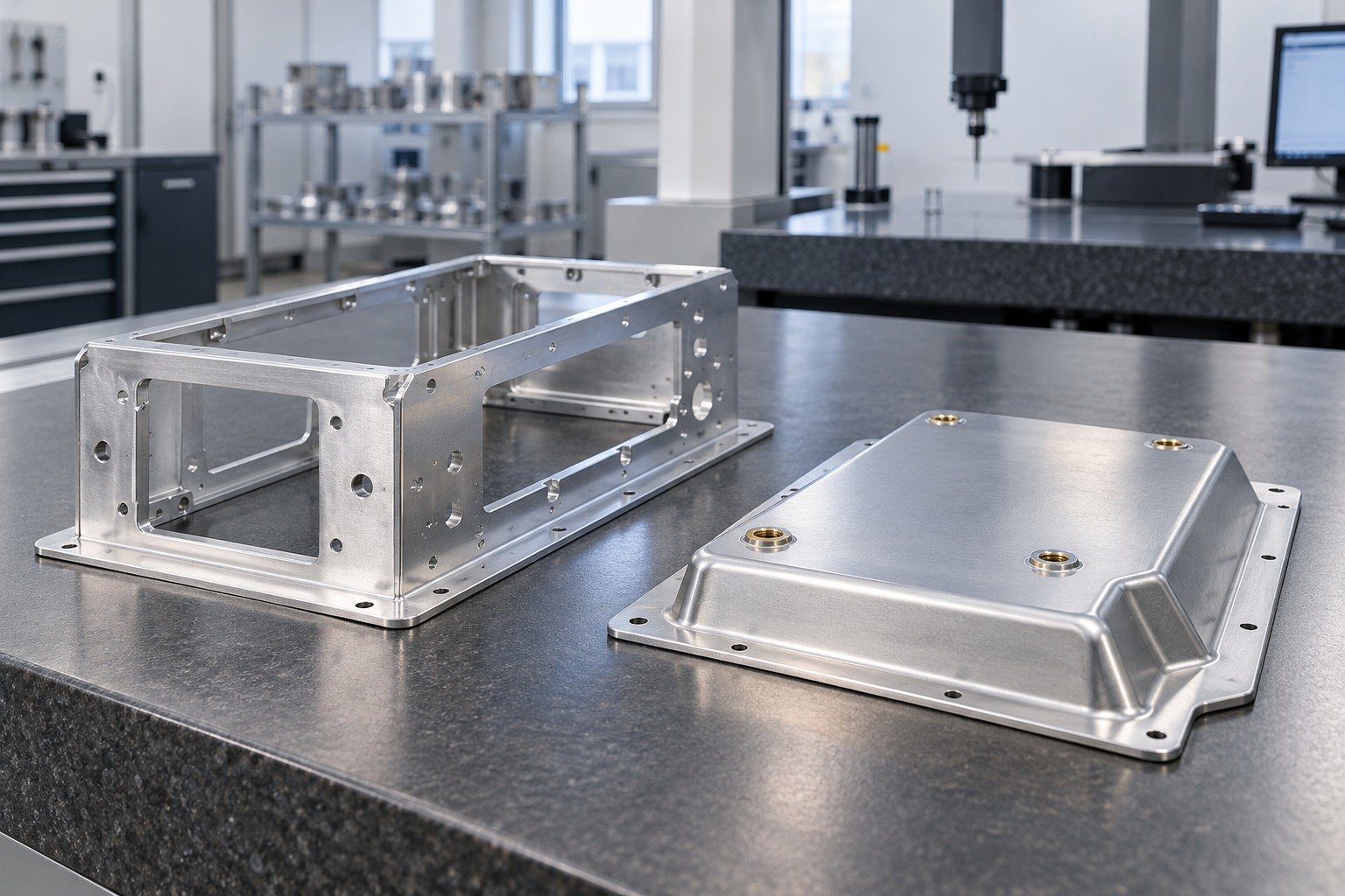 Sheet Metal Panels — Chemistry & Callout — illustrative aluminum chem-film component