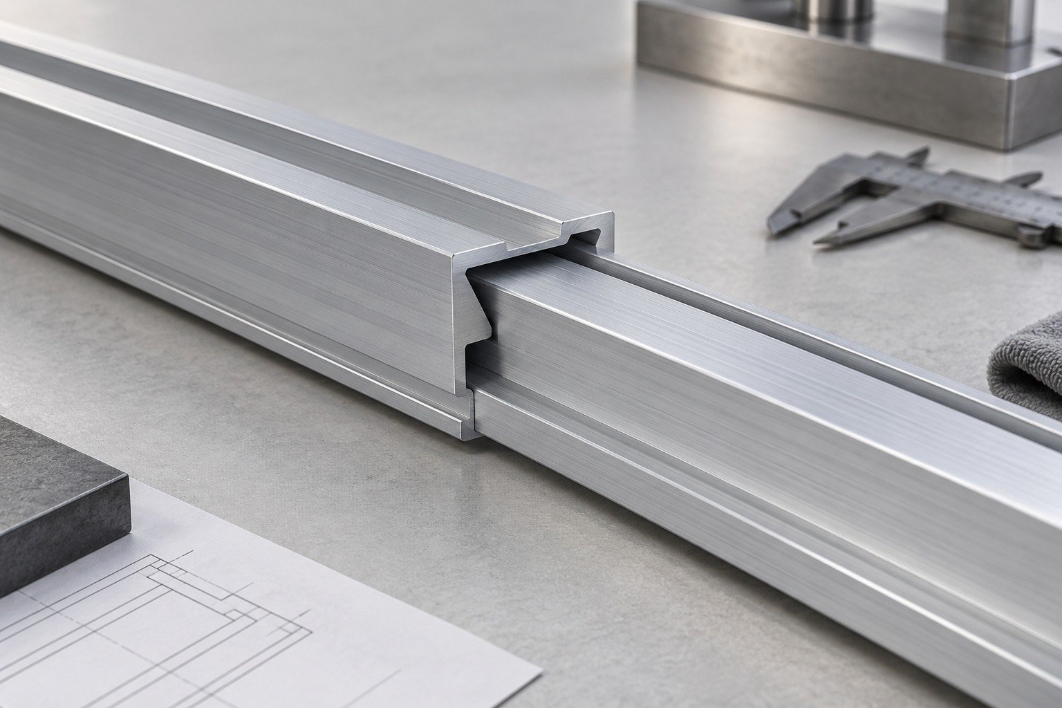 Mating Features — illustrative custom extrusion section