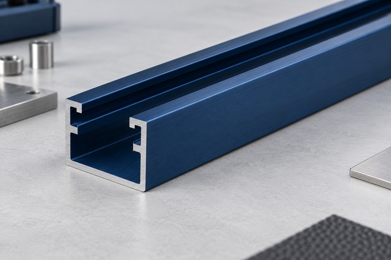 Finish & Surface — illustrative custom extrusion section