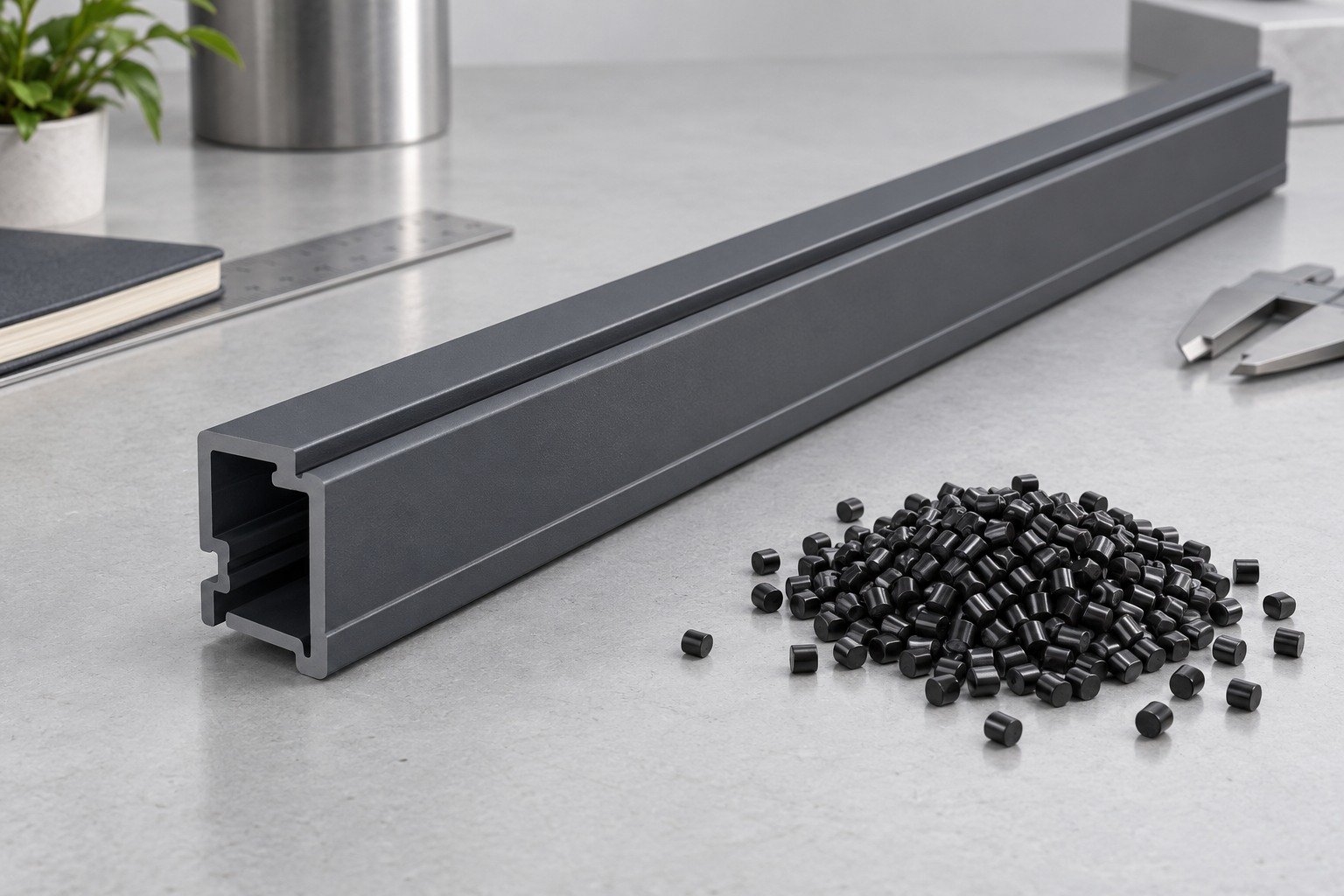 Rigid Polymer Route — illustrative material comparison