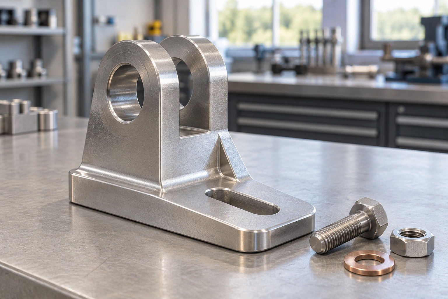 Individuelles Bauteil – Abnahme – illustratives galvanisch beschichtetes Metallbauteil