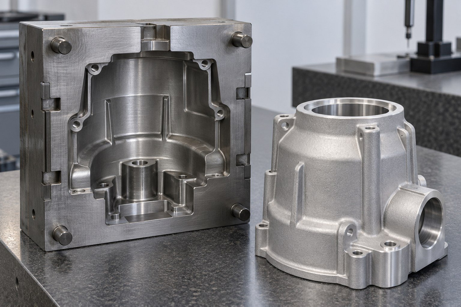 Reusable metal die release and parting concept