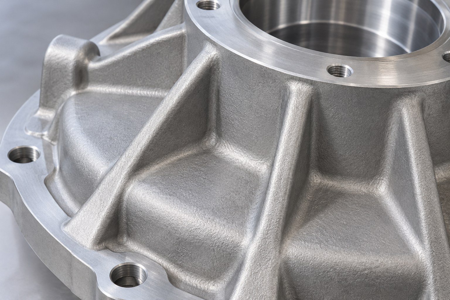 Gravity cast aluminum wall transitions and fillets