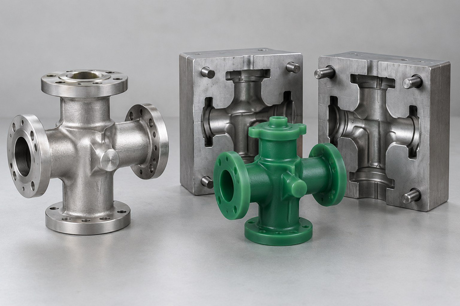 Valve & Pump Bodies — Pattern & Shell — Illustrative component concept.