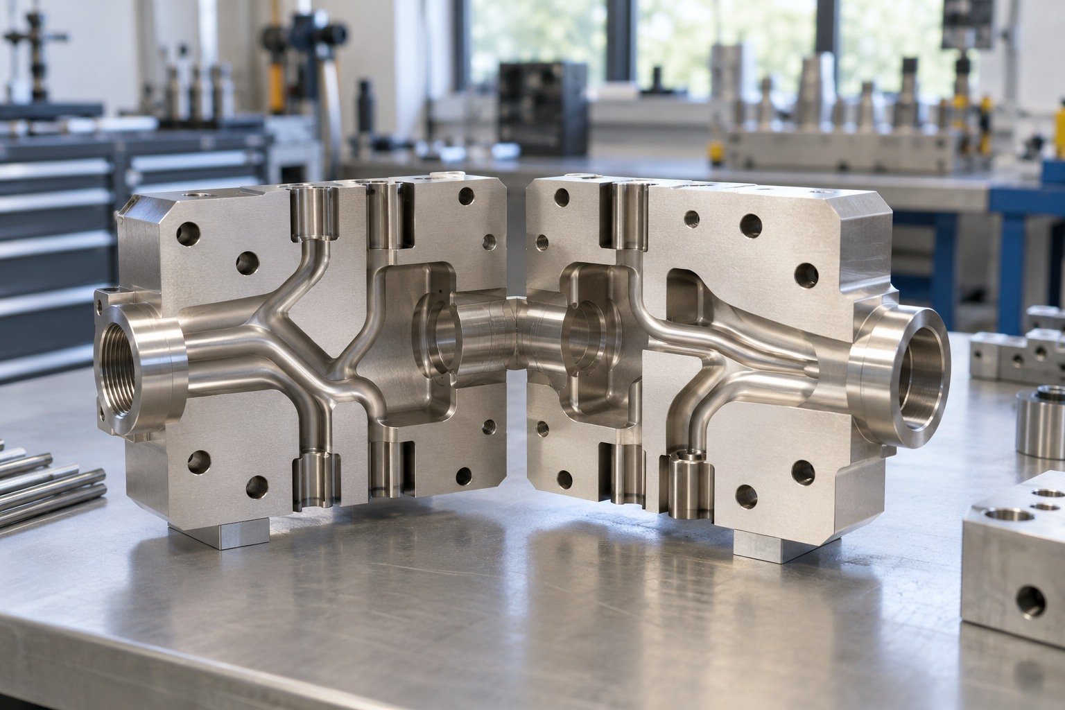 Housings & Manifolds — Masking & Access — illustrative electroless-nickel component