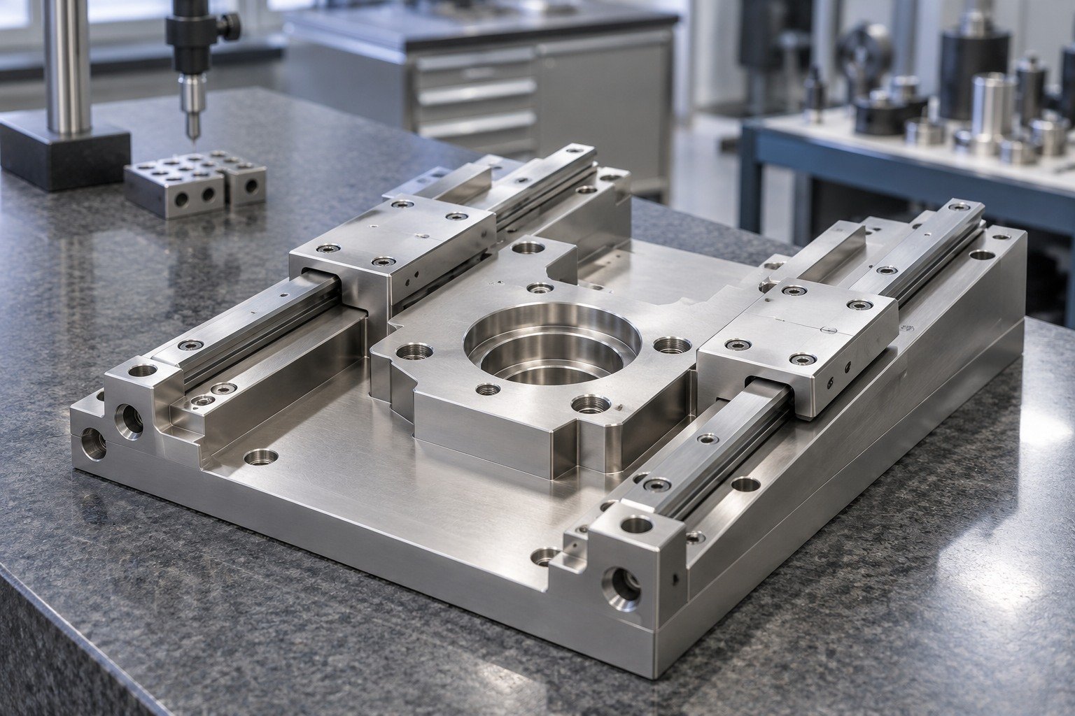 Fixtures & Guides — Your Part — illustrative electroless-nickel component