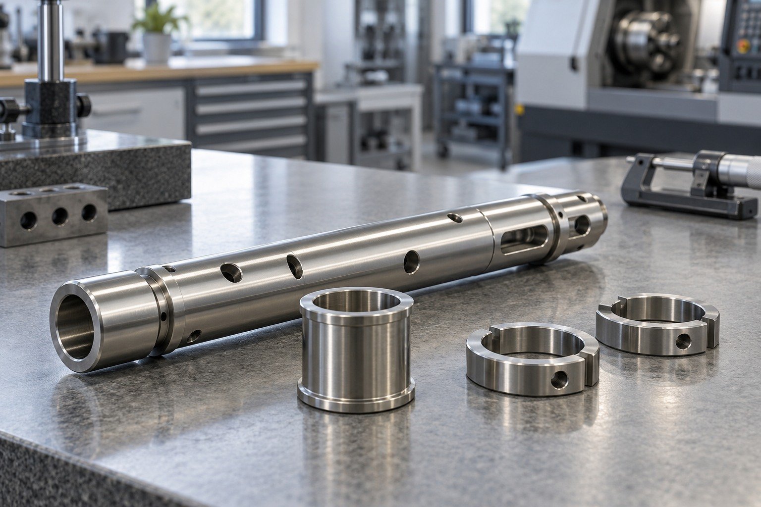 Shafts & Metering Parts — Acceptance — illustrative electroless-nickel component