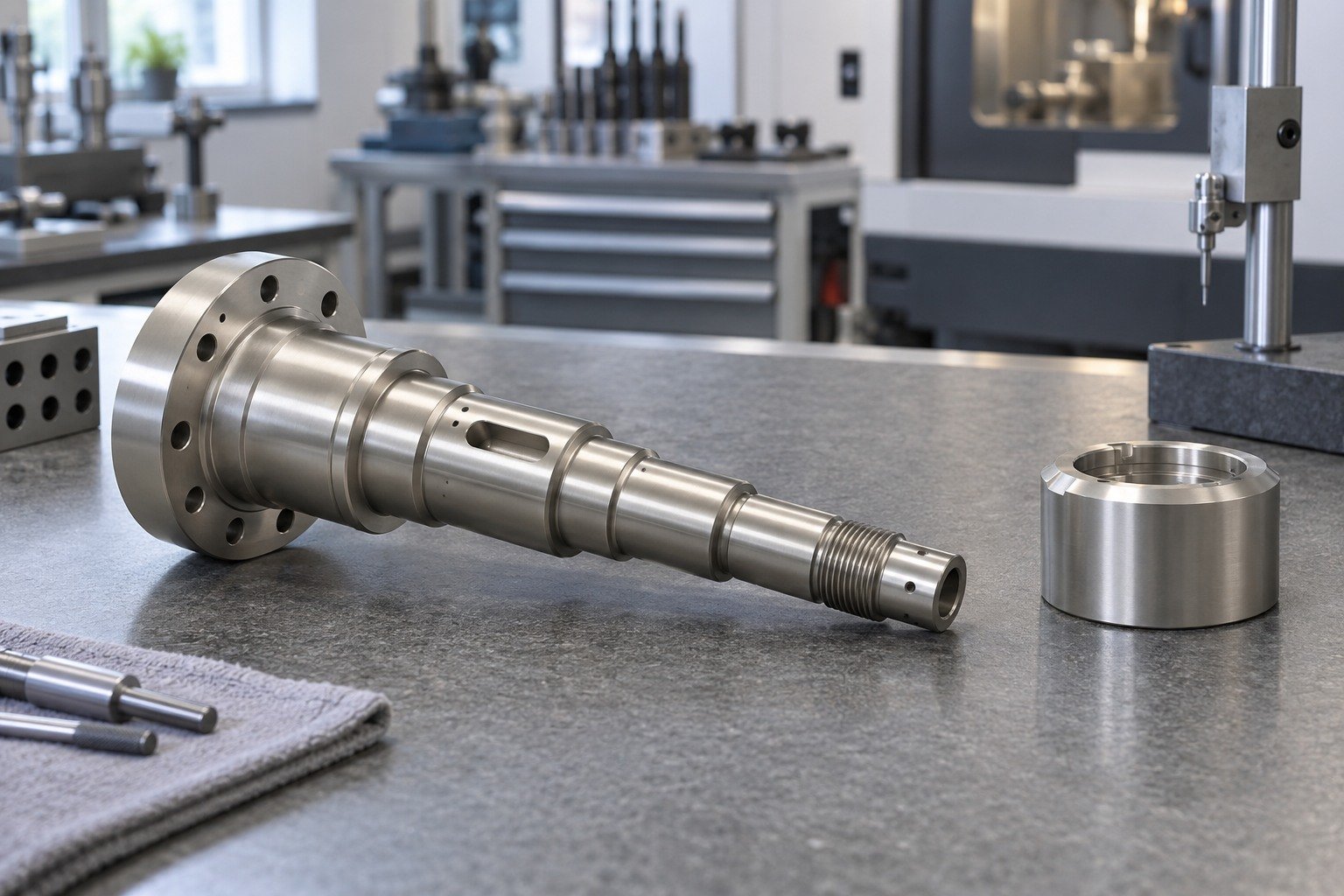 Shafts & Metering Parts — Masking & Access — illustrative electroless-nickel component