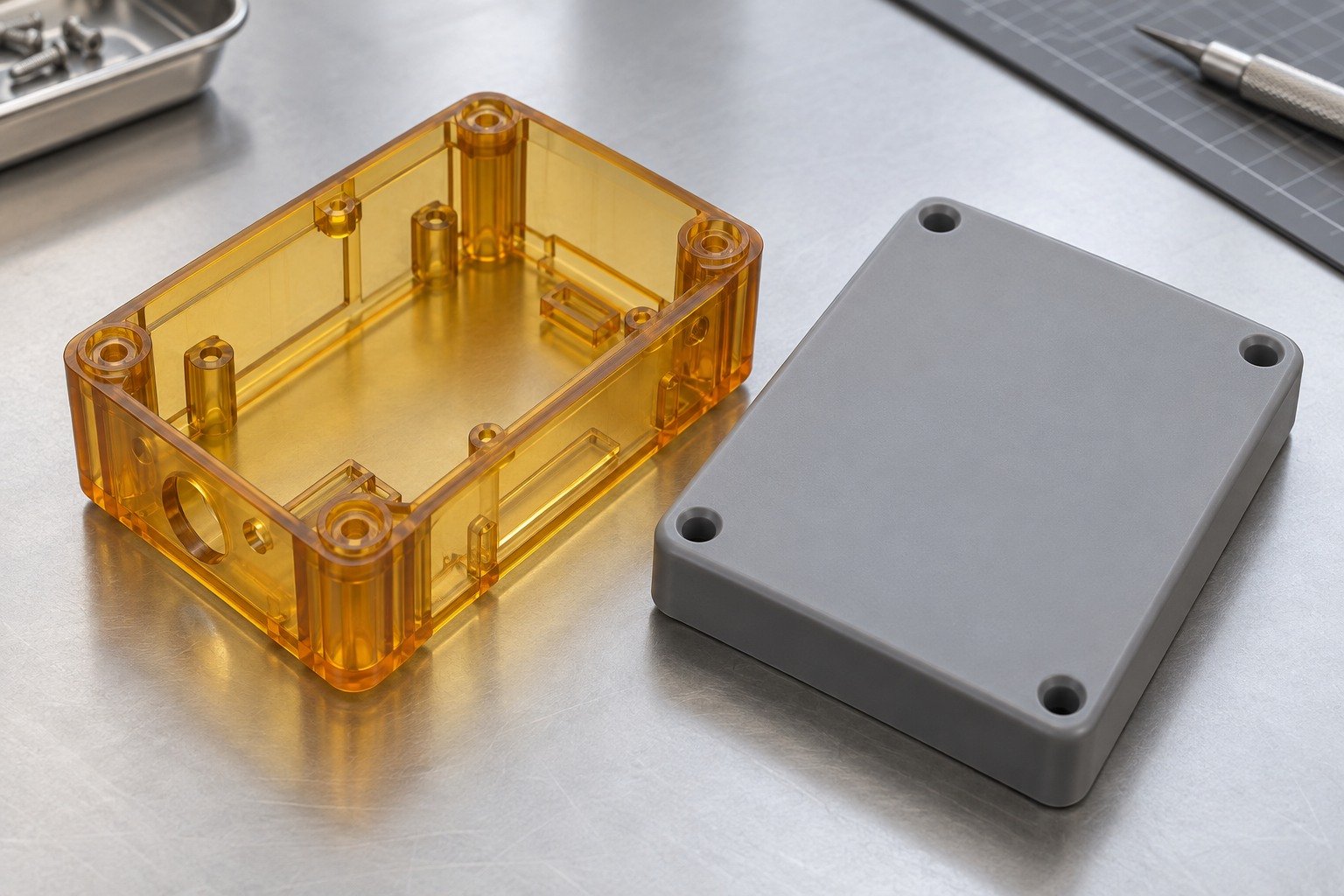 Appearance Models — Process & Material — Illustrative plastic printed-part concept.