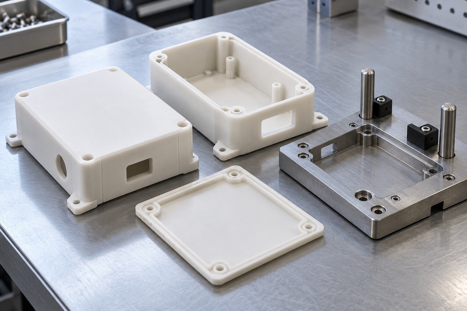 Enclosures & Covers — Acceptance — Illustrative plastic printed-part concept.