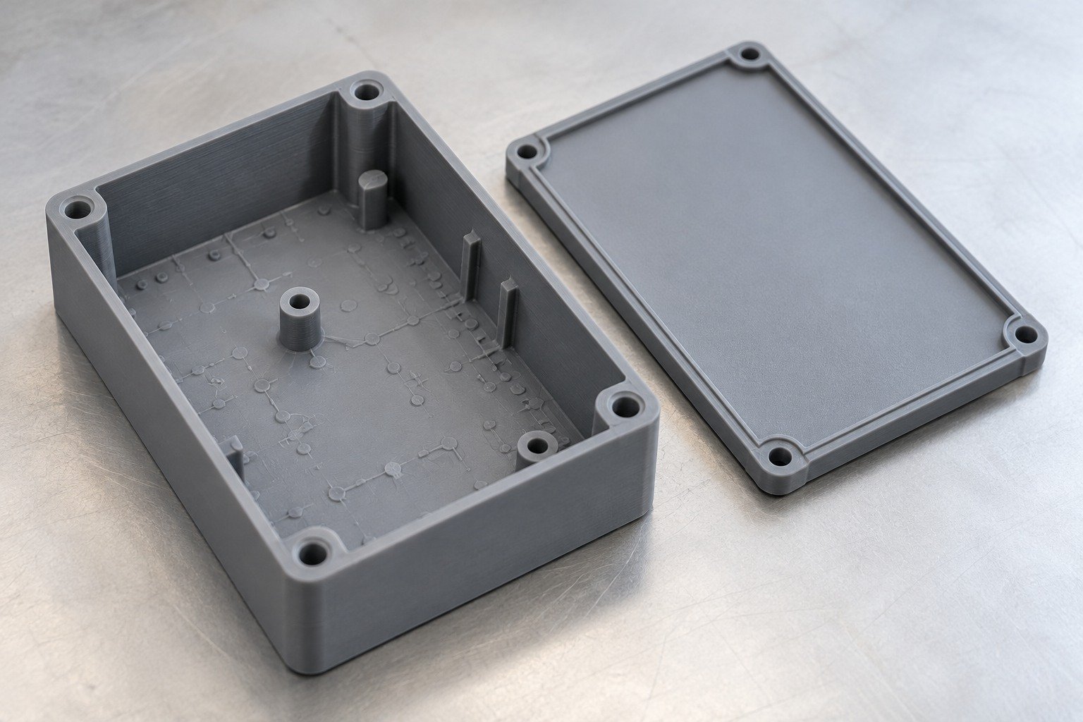 Enclosures & Covers — Finish & Assembly — Illustrative plastic printed-part concept.