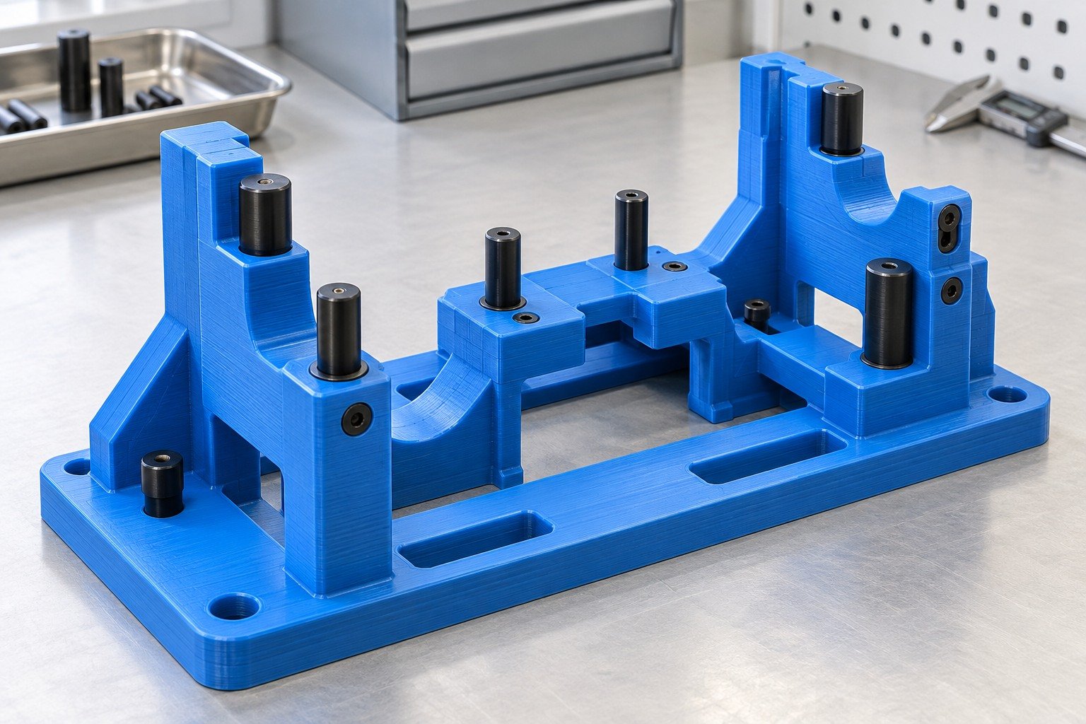 Jigs & Fixtures — Your Part — Illustrative plastic printed-part concept.