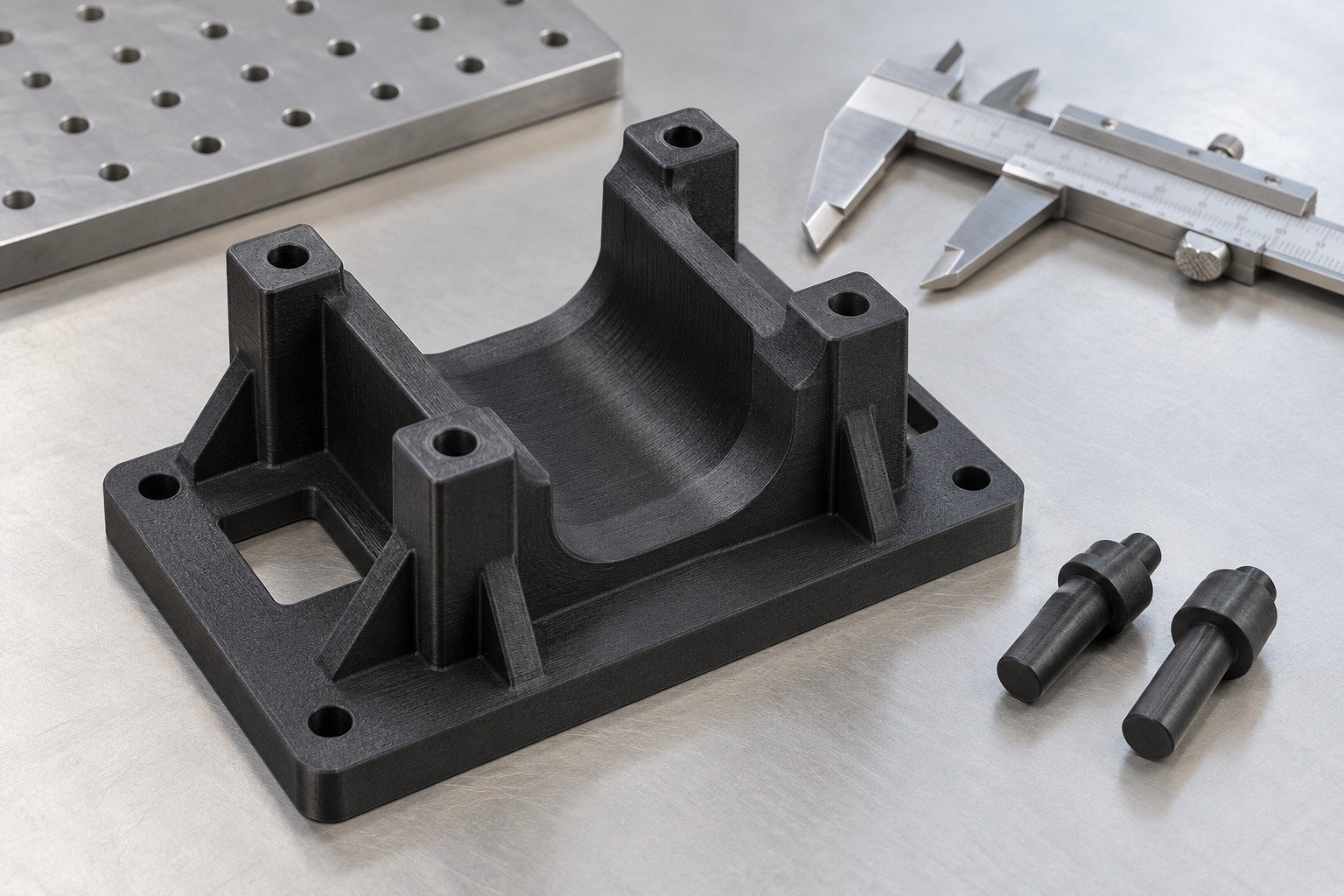 In-Process — Illustrative plastic printed-part concept.