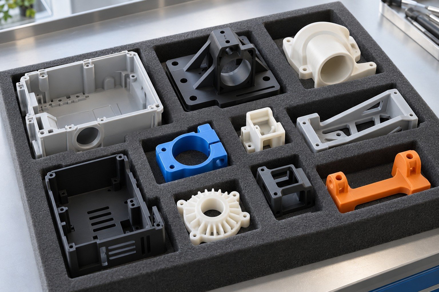 Shipment Release — Illustrative plastic printed-part concept.