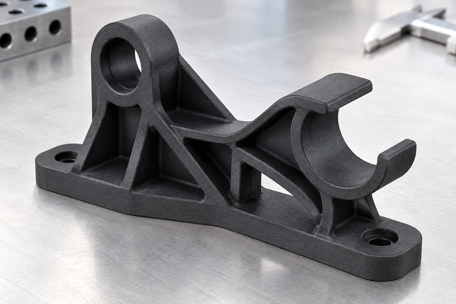 Functional Brackets — Your Part — Illustrative plastic printed-part concept.