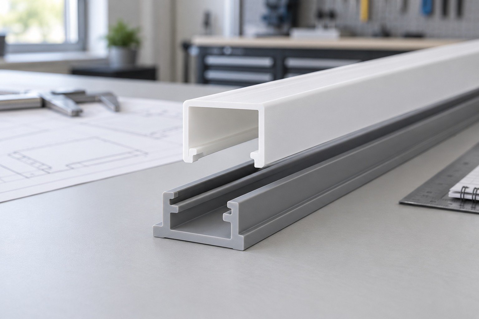 Section & Resin Review — illustrative extrusion planning concept