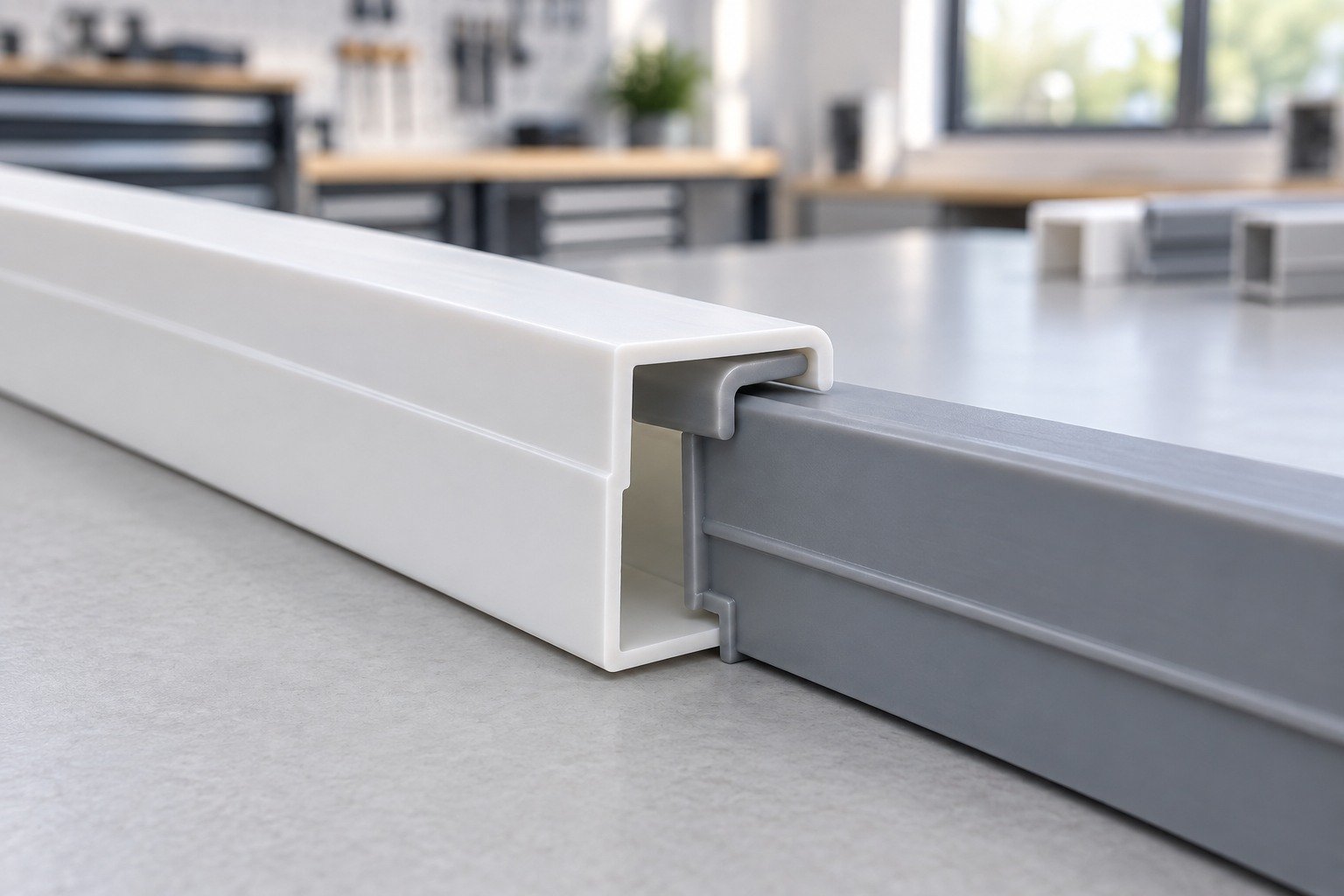 Mating Features — illustrative plastic extrusion section