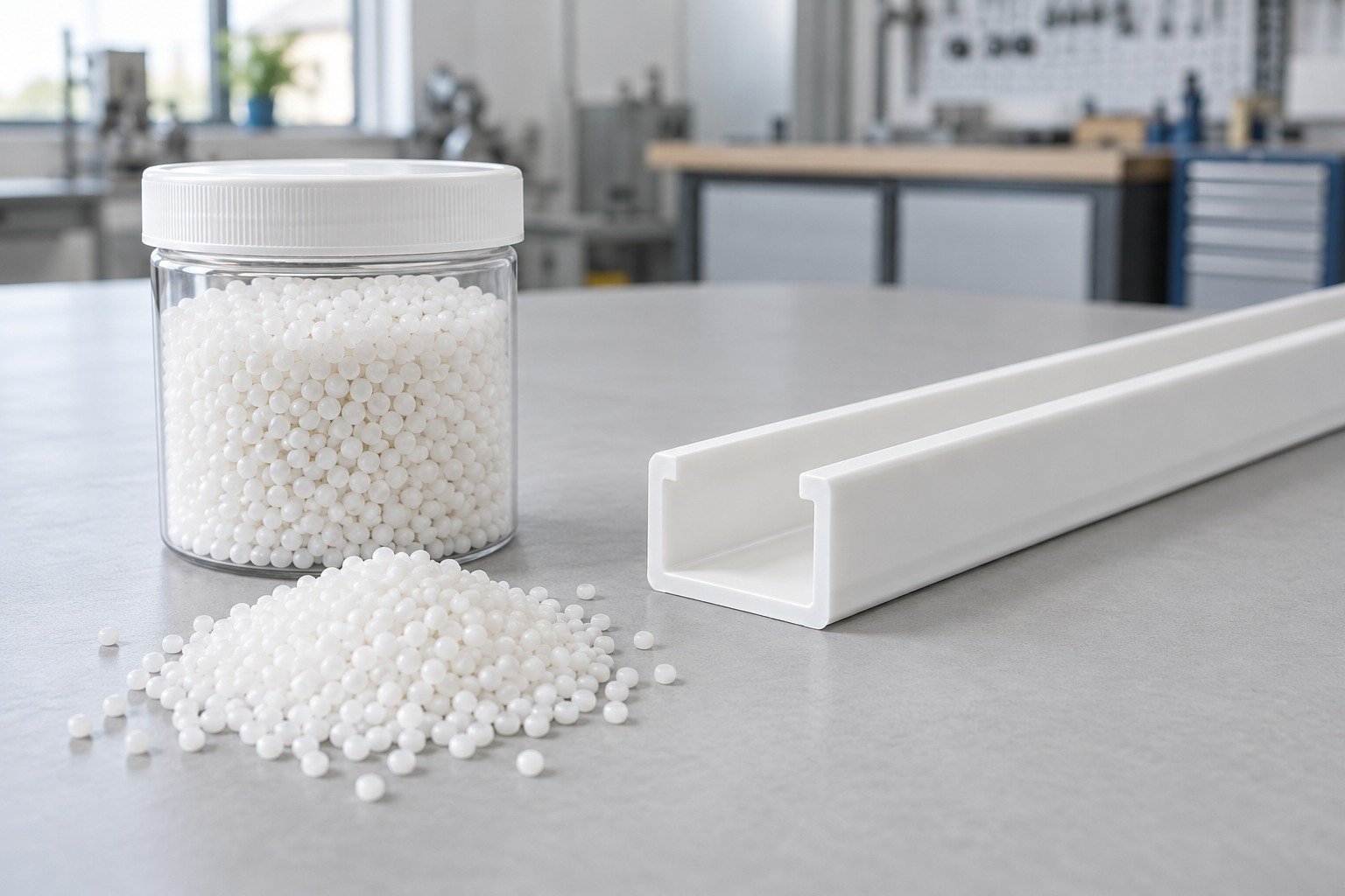 Incoming Resin — illustrative inspection concept