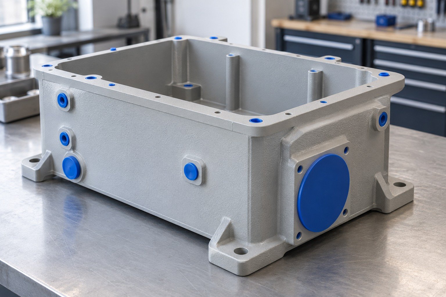 Mask & Rack Plan — illustrative powder-coating review