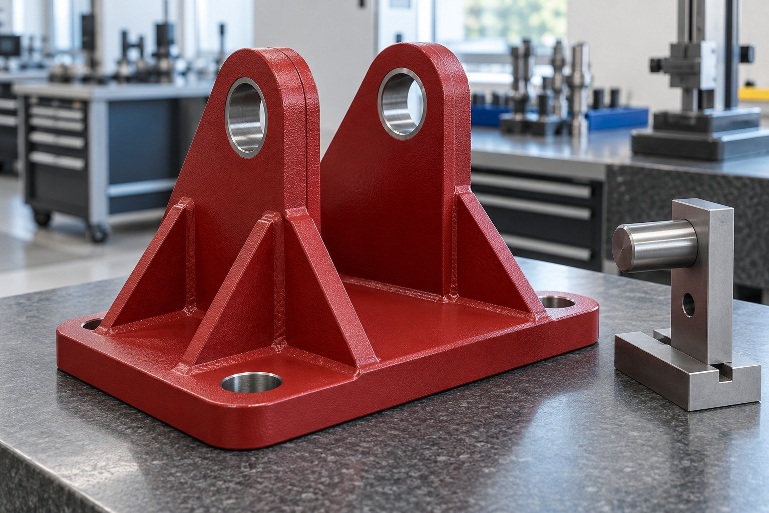 Brackets & Mounts — Acceptance — illustrative powder-coated metal component