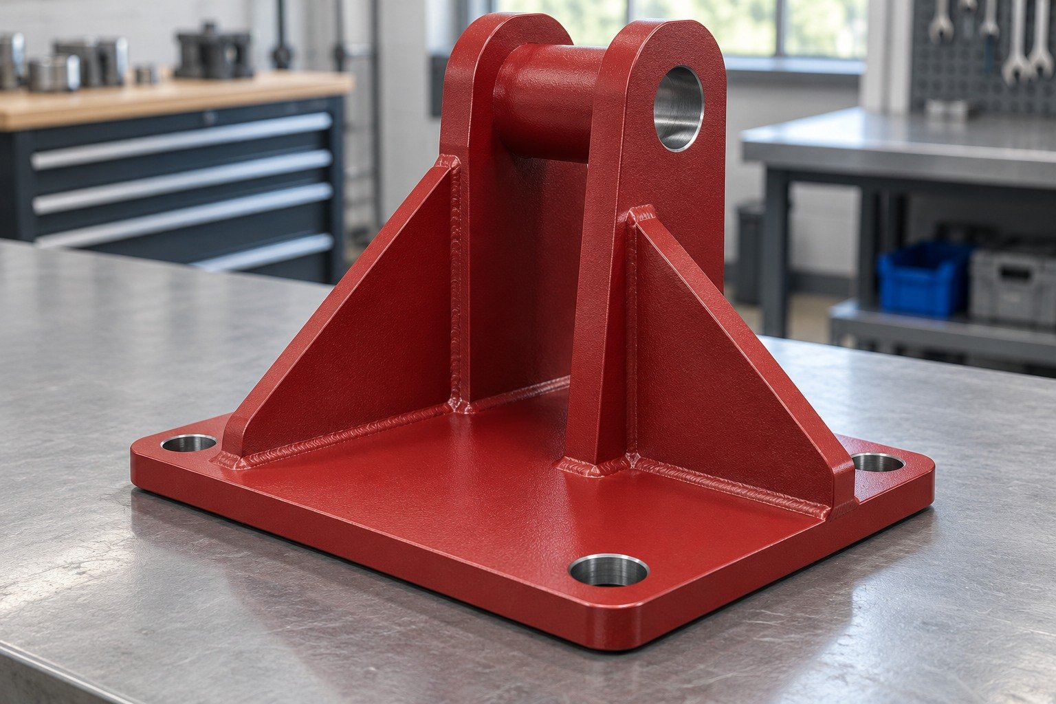 Brackets & Mounts — Your Part — illustrative powder-coated metal component