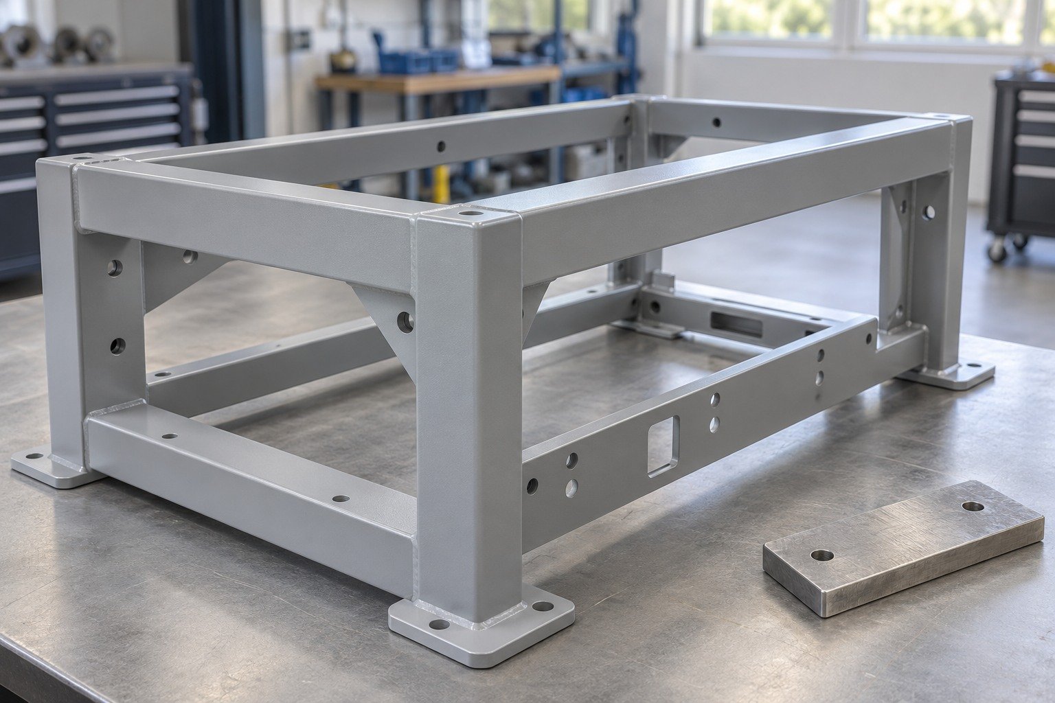 Welded Frames — Coating System — illustrative powder-coated metal component