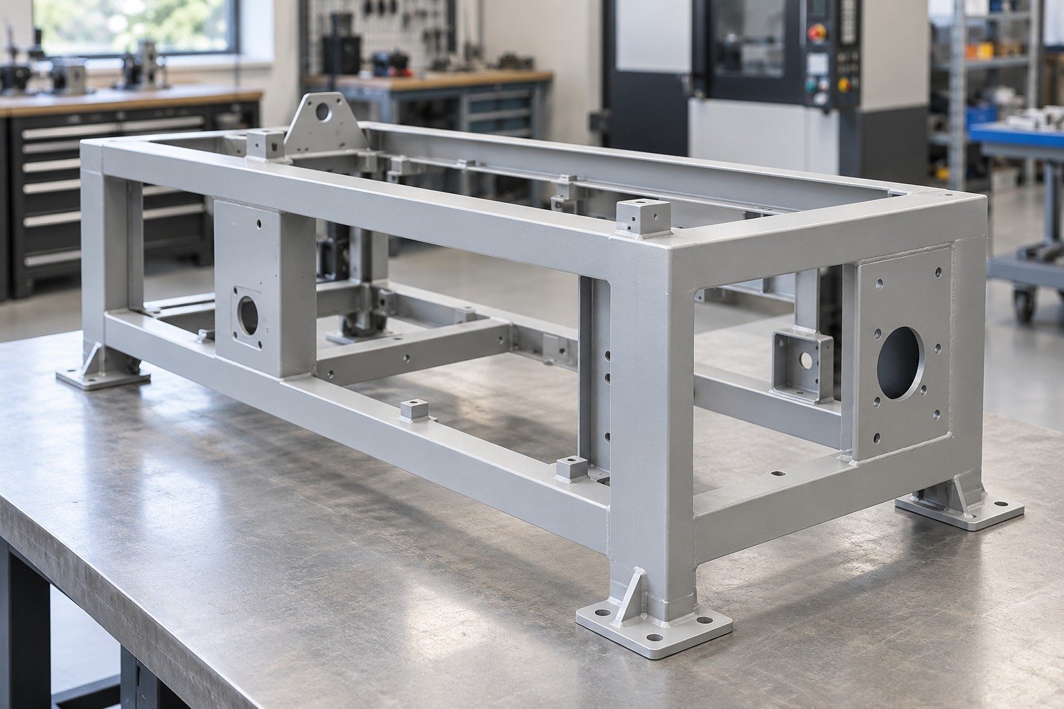 Welded Frames — Your Part — illustrative powder-coated metal component