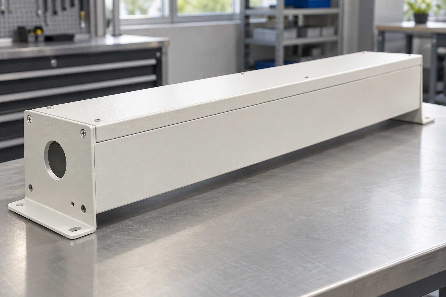 Lighting Housings — illustrative powder-coated component